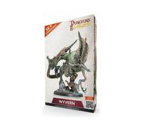 Dungeons & Lasers : Wyvern - 1 miniature avec base scénique - Figurine DND pour jeux de rôle de table compatible 5E - Grande échelle non peinte et démontée - À partir de 14 ans