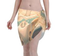 Dunhuang Mystery Chemisier de plage léger et respirant en mousseline de soie - Protection solaire polyvalente - Convient pour les vacances des femmes - Noir - Taille unique