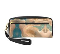 Dunhuang Mystery Petite trousse de maquillage double face Pochette en cuir PU