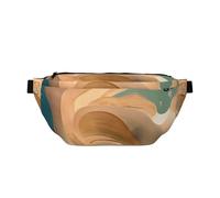 Dunhuang Mystery Sac banane à bandoulière. Grande capacité, imperméable et résistant à la poussière, fermeture éclair sécurisée, convient pour les voyages et les activités de plein air, noir, taille