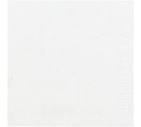 Duni 104030 Serviettes 3 plis Tissue Uni blanc, 33 x 33 cm, 20 pièces