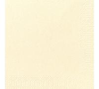 Duni 105747 Cocktail-Servietten 3lagig Tissue Uni champagne, 24 x 24 cm, 20 Stück