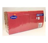 Duni 250 Zelltuch Serviettes Bordeaux Mouchoirs 3 Plis