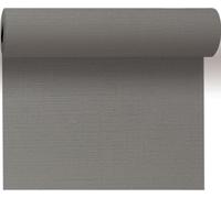 Duni Chemin de Table Tête-à-Tête en Evolin perforé Tous Les 1,20 m Gris Granite uni 41 x 2400 cm