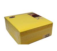 Duni classique Lot de 50 serviettes, 40 x 40 cm, jaune