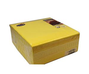 Duni classique Lot de 50 serviettes, 40 x 40 cm, jaune