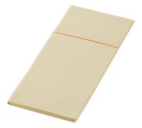 Duni Duniletto Pochettes À Serviettes Slim 40 X 33CM Crème 65 Pièces