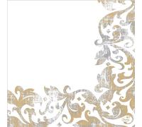Duni Dunisoft Serviettes Festiva Blanches 40X40Cm 60 Pièces