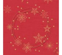 Duni Dunisoft Serviettes Star Shine Rouge 40 X 40Cm 60 Pièces