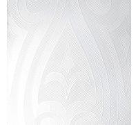 Duni Elegance Lily Lot de 40 serviettes blanches 48 x 48 cm