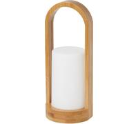 Duni LED Bougeoir Easy Bambou Lumière 240 x Ø 100 mm Blanc