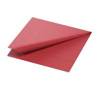 Duni lot de 20 serviettes en papier 3 épaisseurs à cocktail zelltuch uni bordeaux 24 x 24 cm-lot de 250