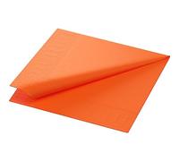 Duni Lot de 250 serviettes en papier 3 plis Orange 33 x 33 cm
