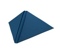 Duni Lot de 45 Serviettes en Lin Bleu foncé 40 x 40 cm