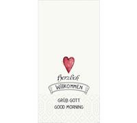 Duni Mouchoirs Serviette Cordial Willkommen 2lagig 33 x 33cm 300 Pièce