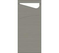 Duni Pochettes À Serviettes Granite Grey 200x85mm 100 Pièces