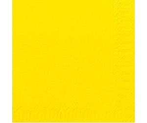 Duni serviettes 3lagig Tissue Uni Jaune, 33 x 33 cm, 50 pièces
