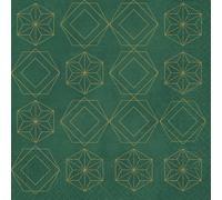 Duni Serviettes Gilded Étoile Vert