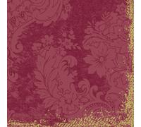 Duni Serviettes Royal Bordeaux 33x33cm 3lagig 250 Pièce