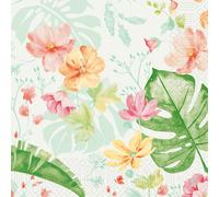 Duni Serviettes Tropical Jardin 40x40 CM 3lagig 250 Pièce