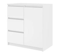 DUNJA - Buffet 1 porte 3 tiroirs - Dimensions 80x40x75 cm - Rangement séjour - Style moderne