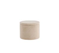 Dunken pouf ,repose-pieds avec rangement Ø51cm ours en peluche beige.