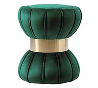Dunki Repose-pieds ottoman avec rangement - Repose-pieds cube - Petite table basse carrée - En cuir - Pliable - Noir - 30 x 30 x 30 cm - Rouge - 30 x 30 x 30 cm