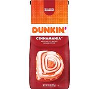 Dunkin' Donuts Cinnamon Bun 11 oz - Café Moulu Aromatisé à la Cannelle - Sac de 311 g