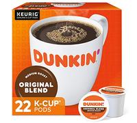 Dunkin' Keurig K-Cup Lot de 22 dosettes de café à torréfaction moyenne