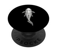 Dunkleosteus Fossile - Dévonien Placoderme Poisson Vue Dorsale PopSockets PopGrip Adhésif