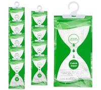 Dunkwckore 10 Pièces 100g Absorbeur d'Humidité Placard, Déshumidification Suspendu, Sachet Anti Humidité, Moisissure Anti Déshydratant Résistant L'Humidité, Voiture Déshumidificateur Armoire Moisture
