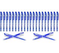 Dunkwckore 12 Stylos Stylo Effacables, 0,5 mm Encre Gel Effaçable, Pointe Fine Bleu Stylos à Bille avec Gomme pour Enfants, Adultes, École, Bureau, Fournitures de Papeterie (Lot de 2)