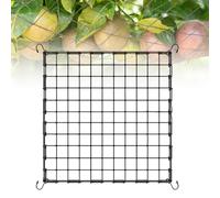Dunkwckore Filet à Ramer, Filet pour Plante Grimpante Exterieur, Treillis 120x 120 cm avec Une Maille Concombre Élastique avec 4 Crochets, Treillis Jardin Palissage Peut être étendu 180x 180 cm