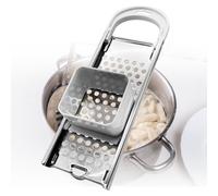 Dunkwckore Râpe à Spätzle, Râpe Spaetzle en Acier Inoxydable avec Plastique Poignée, Machine Eminceur de Spätzles avec Glissière Pâte pour Spaetzle et Knepfle Faits Maison, Passe au Lave-Vaisselle