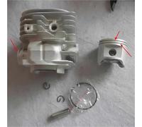 DUNLAP KIT CYLINDRE 365XP 48MM ADMISSION RONDE OU CARRÉE for ENSEMBLE DE CLIPS DE GOUPILLE DE SEGMENT DE PISTON DE TRONÇONNEUSE 365 371 372 503691073(Round Inlet 2 Rings)