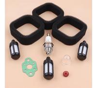 DUNLAP Kit de réparation de Bougies d'allumage, Filtre à Air, filtres à Carburant adaptés à Kawasaki TH23D TH26D TH23 TH26 TJ27, pièces de Rechange for débroussailleuse