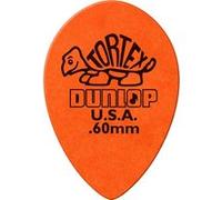 Dunlop 423R60 - Médiator Tortex Small Teardrop, à l'unité, orange, 0.60 mm