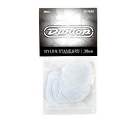 Jim Dunlop Médiators 44P38 Nylon Standard 0,38 mm blanc Pack de 12