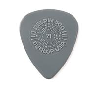 Jim Dunlop 450R071 Médiators Delrin 500 Prime Grip 0,71mm sachet de 72