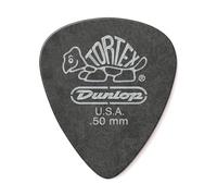 Jim Dunlop Médiators Pitch Black Standard Tortex 050 – 12 pièces