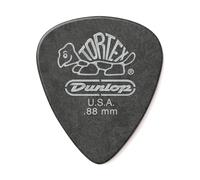 Jim Dunlop Médiators Pitch Black Standard Tortex 0,88 mm – 12 pièces