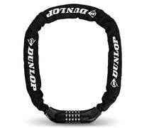 DUNLOP Antivol à combinaison pour vélo - Haute sécurité - 100 cm - Niveau de sécurité 6 - Avec 5 codes - Chaîne pour vélo électrique, scooter, vélo électrique