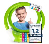 DUNLOP Antivol de vélo pour enfant - Niveau de sécurité 5 - Cadenas à combinaison avec 4 couleurs pour mieux mémoriser la combinaison - Antivol de vélo pour enfants (vert pomme)