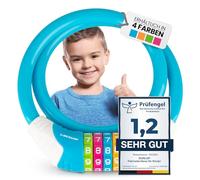DUNLOP Antivol de vélo pour enfant - Niveau de sécurité 5 - Cadenas à combinaison avec 4 couleurs pour mieux mémoriser la combinaison - Antivol de vélo pour enfants (bleu clair)