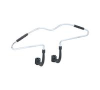 DUNLOP Arti CASA Cintre Vêtements Voiture pour Appui-Tête Chrome Facile à Fixer 42,5 X 3 X 14,3 cm Chrome Argent