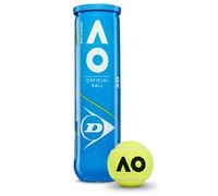 Dunlop Australian Open Balles de Tennis Jaune Taille Unique