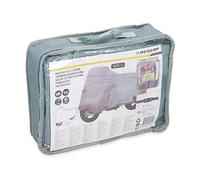Dunlop Housse de voiture universelle L 228×99×124 cm PVC résistant aux intempéries Gris avec sangle