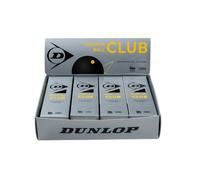 Dunlop Balles de Squash Club, 1 Point Jaune, 12 balles (4 x 3)