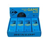 Dunlop Balles de Squash Game Blue, Point Bleu, 12 balles
