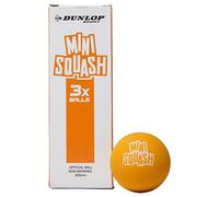 DUNLOP Balles de Squash Mini Play, Enfants de 7 à 10 Ans (3 Balles)
